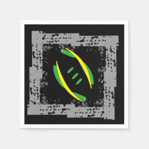 Serviette En Papier Serviettes de cocktails gris/vert/jaune/noir