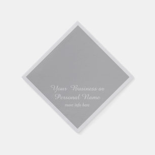 Serviette En Papier serviettes de couleur unie gris clair