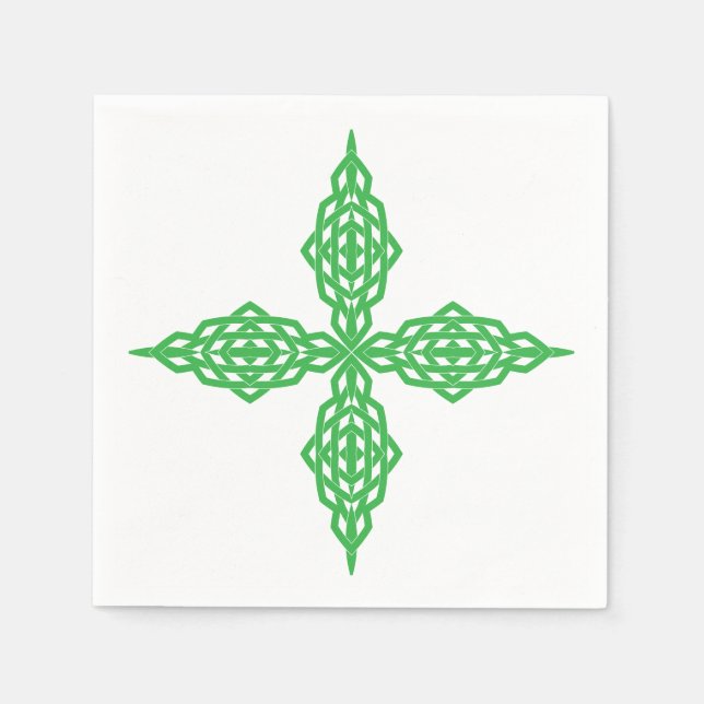 Serviette En Papier Serviettes de croix géométriques (Devant)