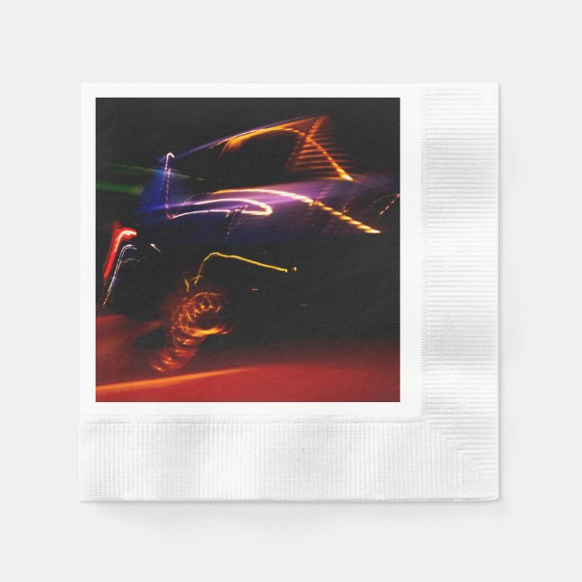 Serviette En Papier serviettes de danse de voiture violette (Devant)