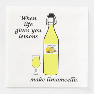 Serviette En Papier Serviettes de dîner de citron à Limoncello