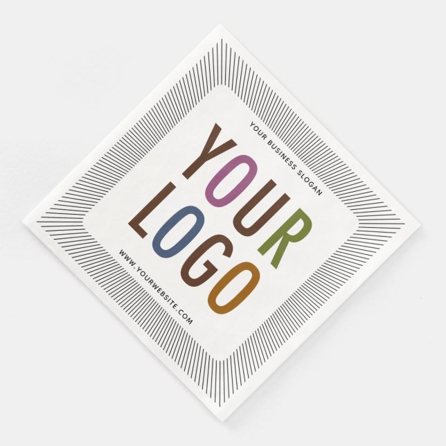 Serviette En Papier Serviettes de dîner personnalisées avec le logo de (Coin)