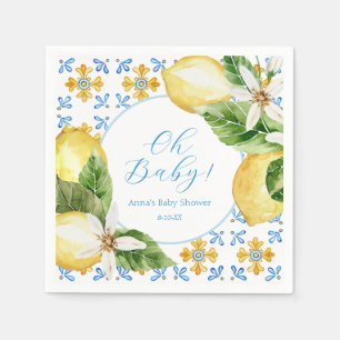 Serviette En Papier Serviettes de douche au citron vintage