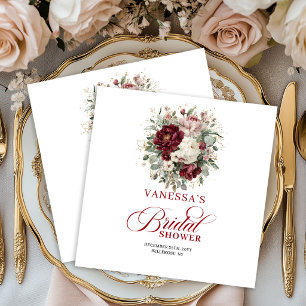 Serviette En Papier Serviettes de douche de mariage Floral Gold Chic M