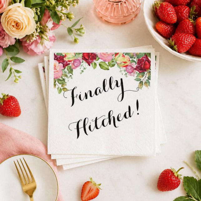 Serviette En Papier serviettes de douche de mariage florales (Créateur téléchargé)