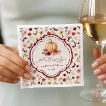 Serviettes de douche de mariée Citrouille Tombez a