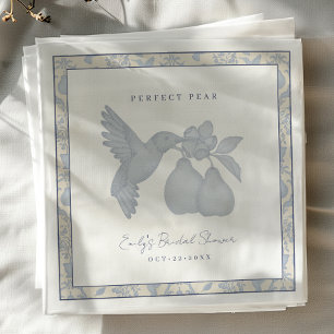 Serviette En Papier Serviettes de douche de mariée Dusty Blue Perfect 