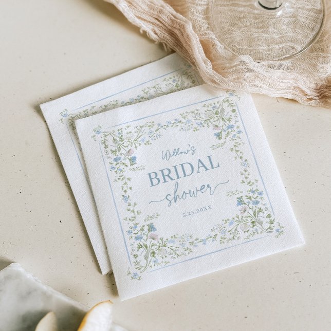 Serviette En Papier Serviettes de douche de mariée Hydrangea de famill (Créateur téléchargé)