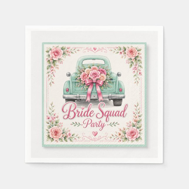 Serviette En Papier Serviettes de douche de mariée pour la Brigade de  (Devant)