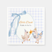 Serviettes de fête Canard Chanceux