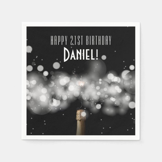 Serviette En Papier Serviettes de fête d'anniversaire (Devant)