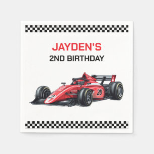 Serviette En Papier Serviettes de fête d'anniversaire de voiture de co