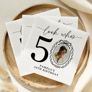 Serviette En Papier Serviettes de fête d'anniversaire personnalisées a