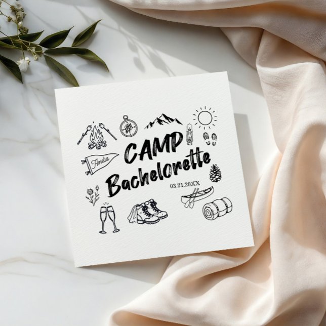 Serviette En Papier Serviettes de fête de bachelorat sur le thème du c (Créateur téléchargé)