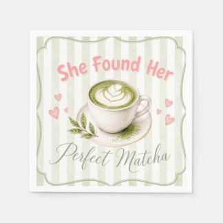Serviette En Papier Serviettes de fête de fiançailles Matcha Elle a tr