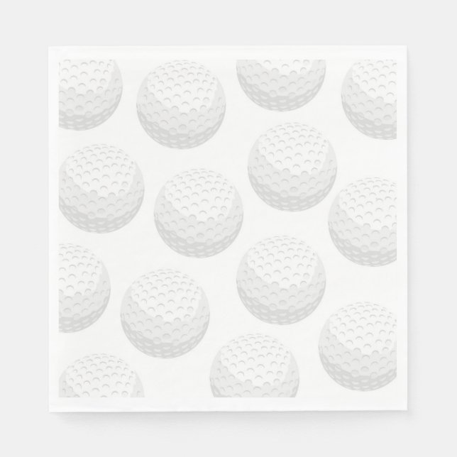 Serviette En Papier Serviettes de fête de golf (Devant)
