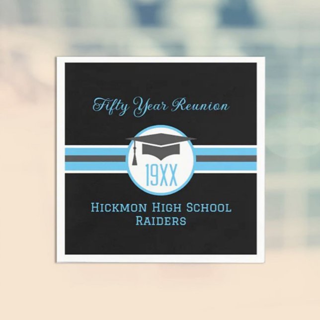 Serviette En Papier Serviettes de fête de la 50ème Classe Réunion (Créateur téléchargé)
