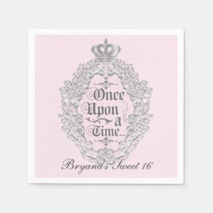 Serviette En Papier Serviettes de fête de princesse Il était une fois