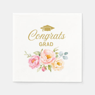Serviette En Papier Serviettes de Fête de Remise de Diplôme Florales R