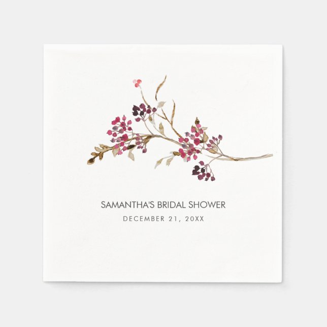 Serviette En Papier Serviettes de Fête des mariées Rustique personnali (Devant)