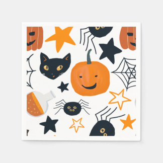 Serviette En Papier Serviettes de fête d'Halloween