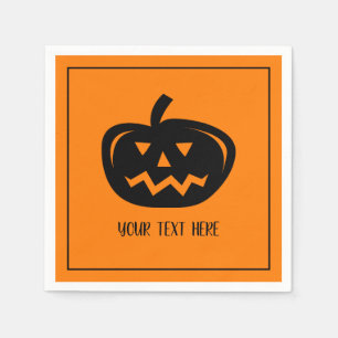 Serviette En Papier Serviettes de fête d'Halloween avec sculpture de l