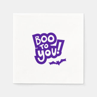 Serviette En Papier Serviettes de fête d'Halloween - Boo to You!