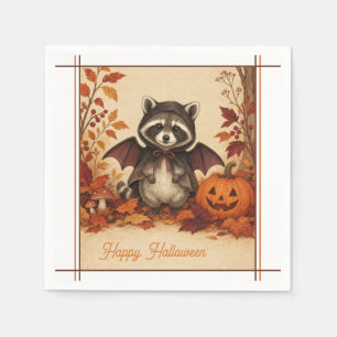 Serviette En Papier Serviettes de fête d'Halloween Costume de Chauve-S