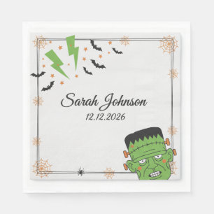 Serviette En Papier Serviettes de fête d'Halloween effrayantes Fantô