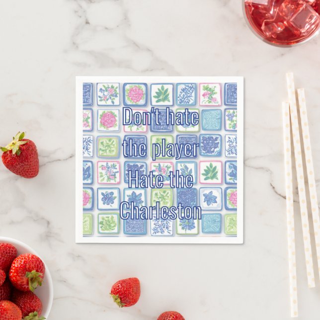 Serviette En Papier Serviettes de fête drôles pour Mahjong (En situation)