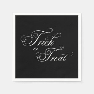Serviette En Papier Serviettes de fête Halloween Élégant TRICK OR TREA