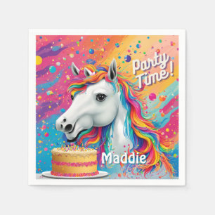Serviette En Papier Serviettes de fête Licorne pour Enfants