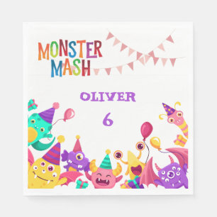 Serviette En Papier Serviettes de fête Monster Mash - Anniversaire enf