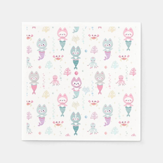 Serviette En Papier Serviettes de fête Nautique Thème Anniversaire Fêt (Devant)