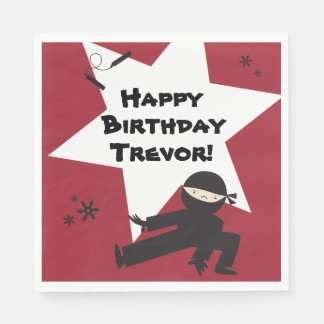 Serviette En Papier Serviettes de fête Ninja - Choisissez votre propre