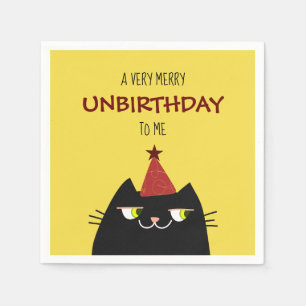 Serviette En Papier Serviettes de fête non-anniversaire Chat drôle Noi