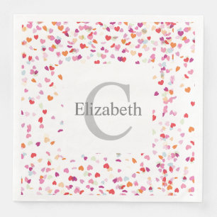 Serviette En Papier Serviettes de fête personnalisées - Monogramme de