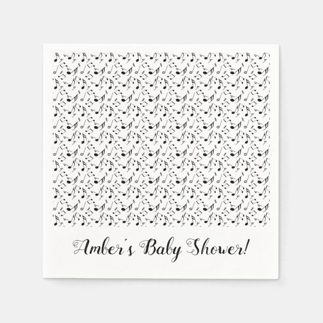 Serviette En Papier Serviettes de fête personnalisées Musique (Devant)