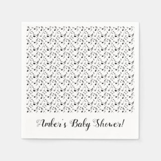 Serviette En Papier Serviettes de fête personnalisées sur la musique
