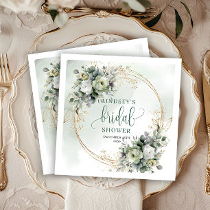 Serviette En Papier Serviettes de fête pour Baby Shower Mariage Aquare