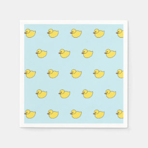 Serviette En Papier Serviettes de fête pour bébé canards jaunes