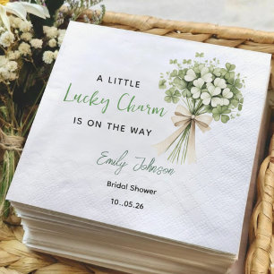 Serviette En Papier Serviettes de fête pour la douche de mariée Lucky 