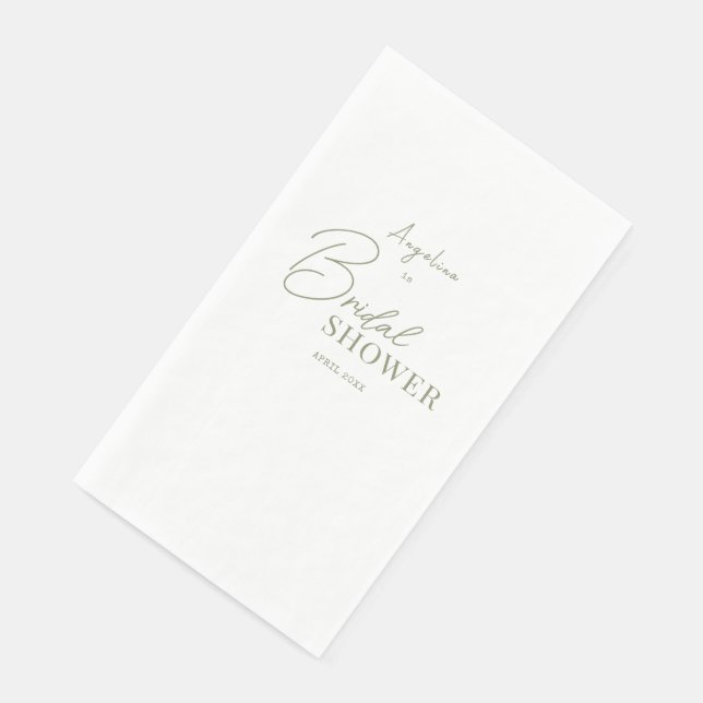 Serviette En Papier Serviettes de fête pour une douche de mariée paste (Coin)