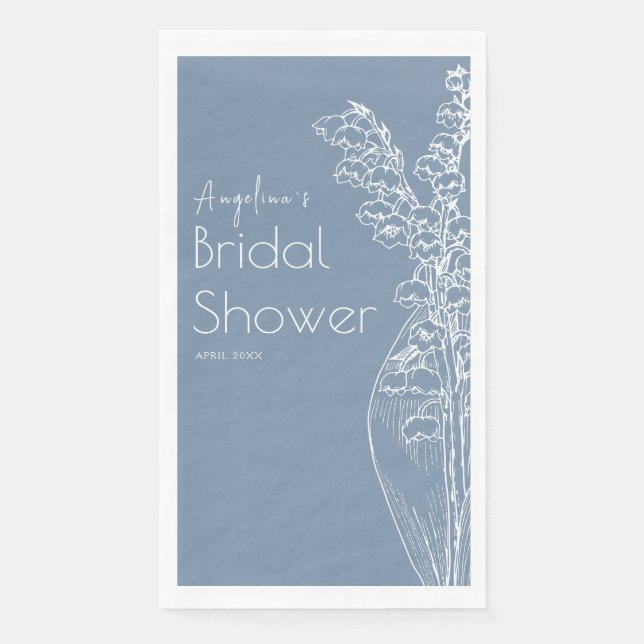 Serviette En Papier Serviettes de fête pour une douche d'épouse. (Devant)