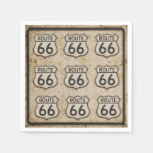 Serviettes de fête Route 66 Retro Road Trip