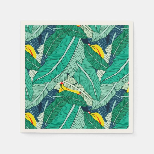 Serviette En Papier Serviettes de fête Tropical Haven (Devant)