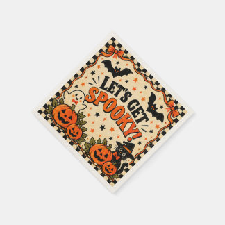 Serviette En Papier Serviettes de fête Vintage Halloween | Faisons peu