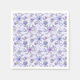 Serviette En Papier Serviettes de fleurs à la main de charme