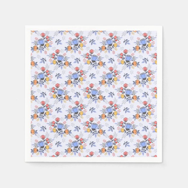 Serviette En Papier Serviettes de fleurs à main Whimsy (Devant)