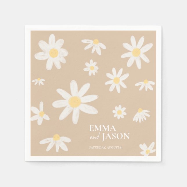 Serviette En Papier Serviettes de fleurs de marais bohème (Devant)